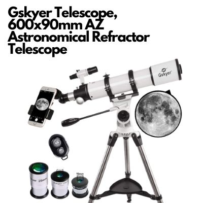 Gskyer Telescope, 600x90mm AZ Astronomical Refractor Telescope