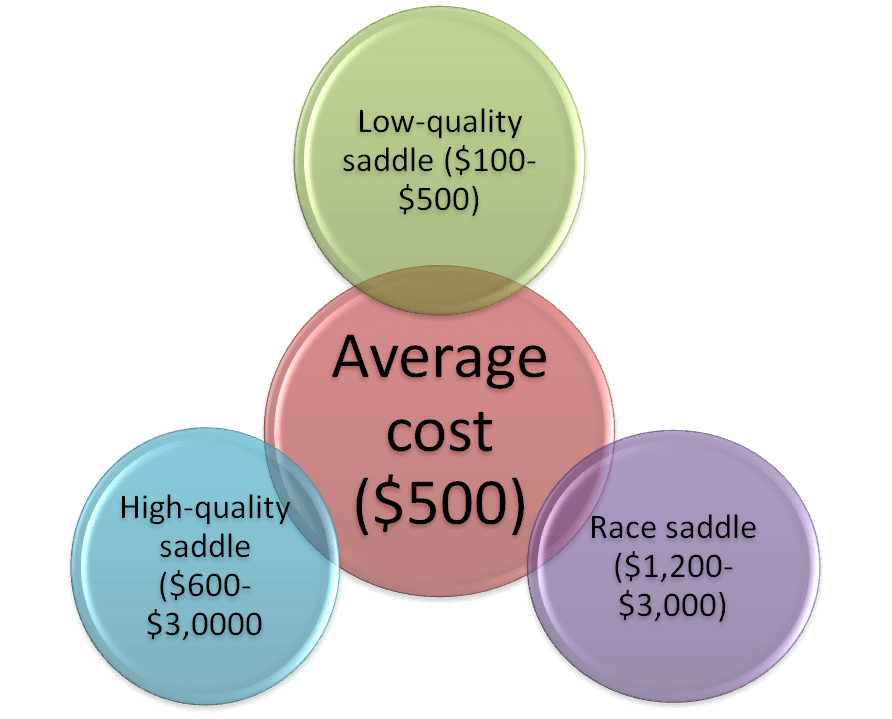 horse saddle cost chart